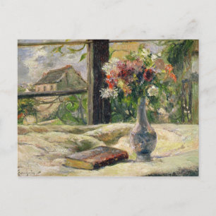 Paul Gauguin Vase der Blume Postkarte