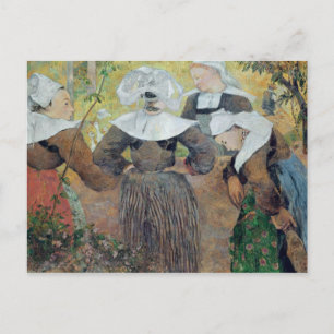 Paul Gauguin Vier Bretonische Frauen, 1886 Postkarte