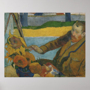 Paul Gauguin Vincent van Gogh Gemälde Sonnenblumen Poster