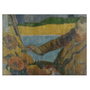 Paul Gauguin Vincent van Gogh Gemälde Sonnenblumen Schneidebrett