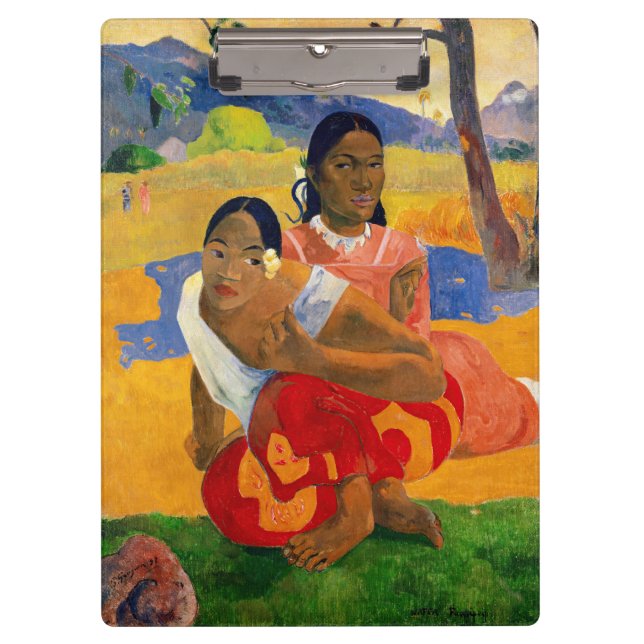 Paul Gauguin - Wann wirst du heiraten? Klemmbrett (Vorderseite)