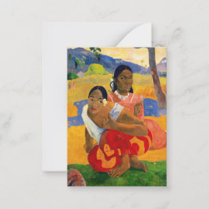 Paul Gauguin - Wann wirst du heiraten? Mitteilungskarte