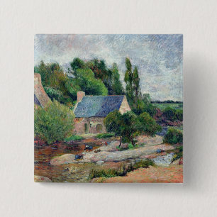 Paul Gauguin Washerwomen bei Pont-Aven, 1886 Button