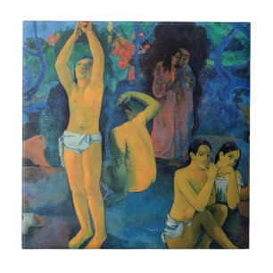 Paul Gauguin - Woher kommen wir? Fliese