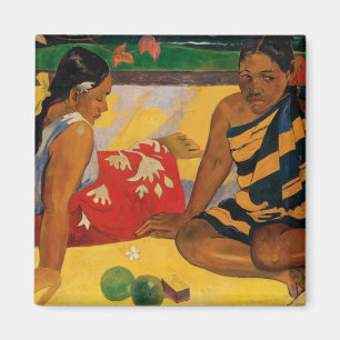 Paul Gauguin Zwei Frauen aus Tahiti Parau Api Vint Magnet