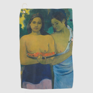 Paul Gauguin - Zwei tahitianische Frauen Golfhandtuch