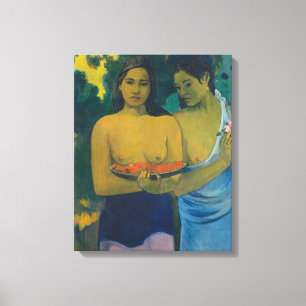 Paul Gauguin - Zwei tahitianische Frauen Leinwanddruck