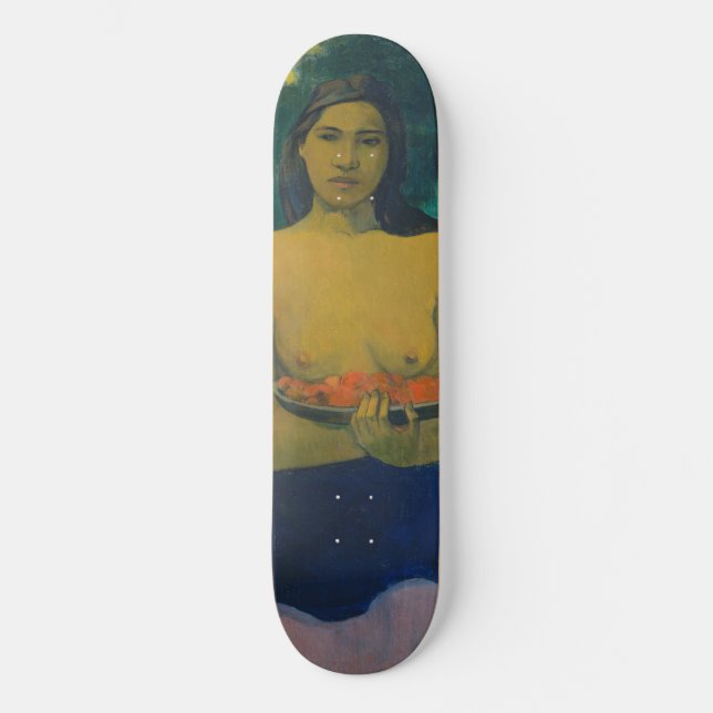 Paul Gauguin - Zwei tahitianische Frauen Skateboard (Vorderseite)