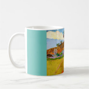 Paul Gauguins berühmtes Bild aus der Tahitianische Kaffeetasse