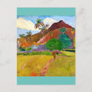 Paul Gauguins berühmtes Bild aus der Tahitianische Postkarte