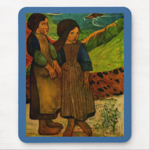 Paul Gauguins Breton Girls (1889) Mousepad