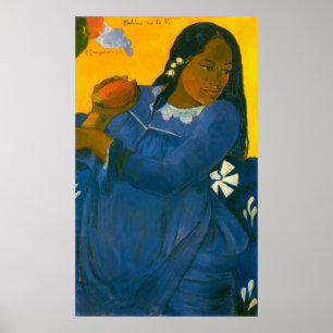 Paul Gauguins Frau mit einem Mango (1892) Poster
