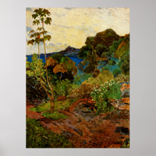 Paul Gauguins Landschaft Martinique (1887) Poster