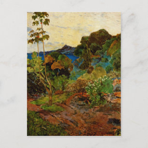 Paul Gauguins Martinique-Landschaft (1887) Postkarte