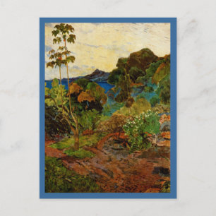 Paul Gauguins Martinique-Landschaft (1887) Postkarte