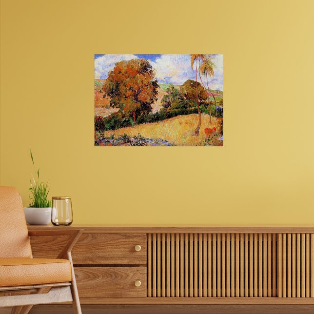 Paul Gauguin's painting, Meadow in Martinique, Poster (Wohnzimmer 2)