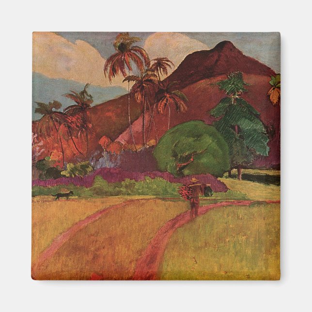 Paul Gauguins Tahitianische Landschaft (1893) Magnet (Vorne)