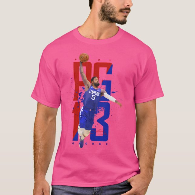 Paul George Basketball Player T-Shirt (Vorderseite)