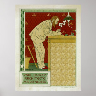 Paul Hankar, Architekt Poster