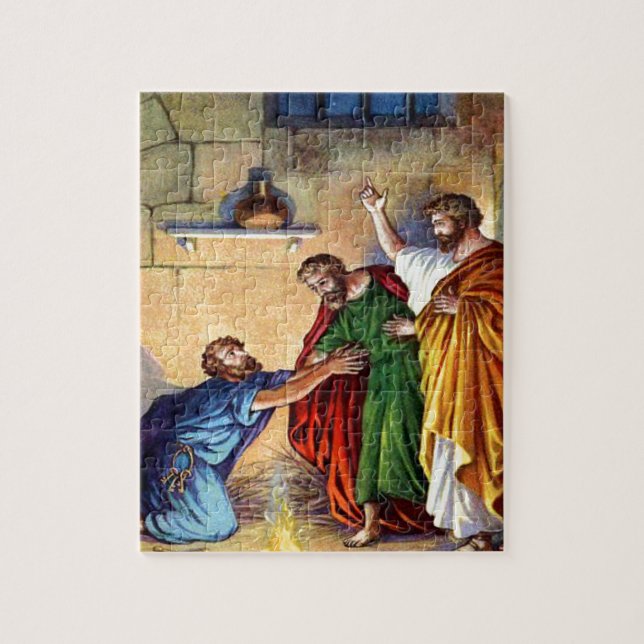 Paul im Gefängnis am philippi Puzzlespiel-Entwurf Puzzle (Vertikal)