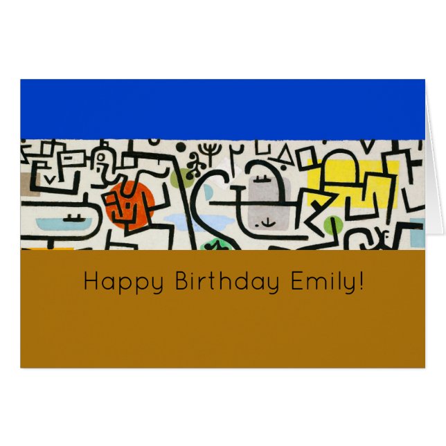 Paul Klee Abstrakt Expressionist Rich Harbour (Vorderseite (Horizontal))