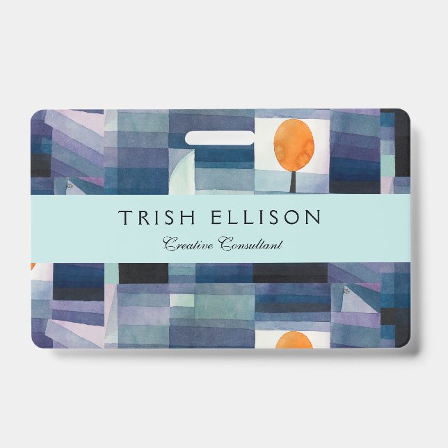 Paul Klee Abstrakt Tree Blue Painting Ausweis (Vorderseite)