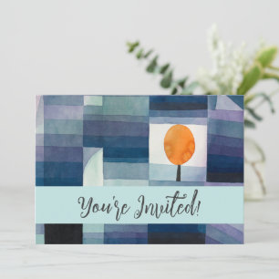 Paul Klee Abstrakt Tree Blue Painting Einladung