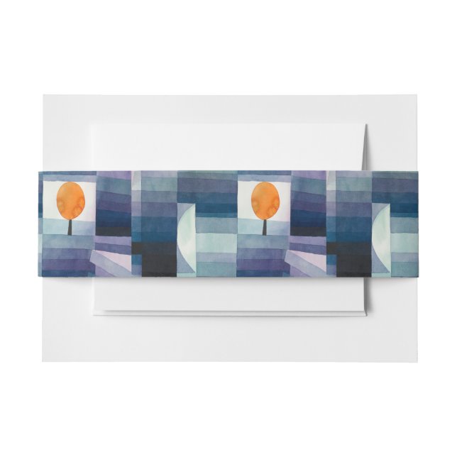 Paul Klee Abstrakt Tree Blue Painting Einladungsbanderole (Vorderseite Beispiel)