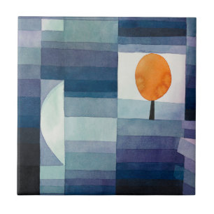 Paul Klee Abstrakt Tree Blue Painting Fliese