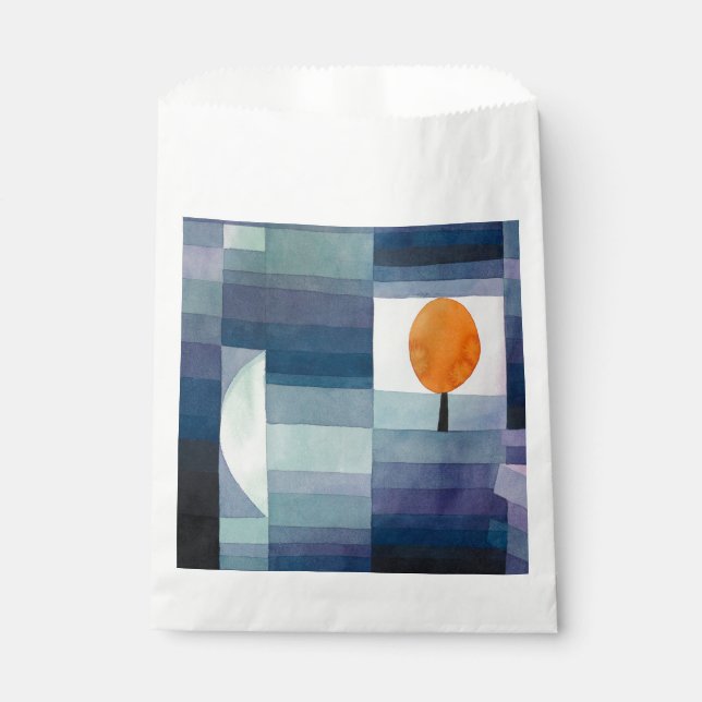 Paul Klee Abstrakt Tree Blue Painting Geschenktütchen (Vorderseite)