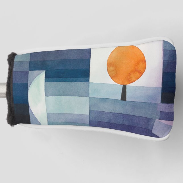 Paul Klee Abstrakt Tree Blue Painting Golf Headcover (Vorderseite)