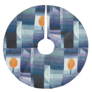 Paul Klee Abstrakt Tree Blue Painting Polyester Weihnachtsbaumdecke