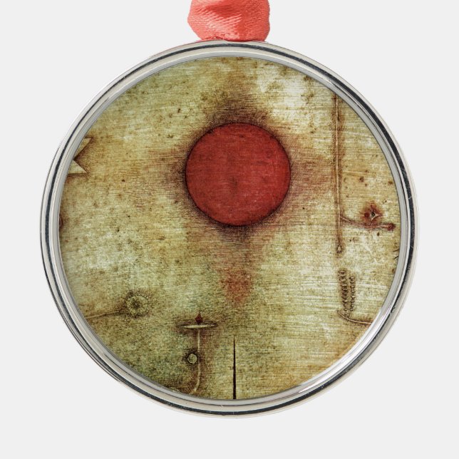 Paul Klee Ad Marginem Painting Silbernes Ornament (Vorne)