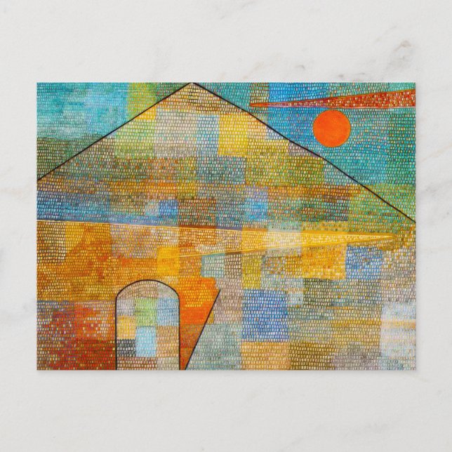 Paul Klee Ad Parnassum Postcard Postkarte (Vorderseite)