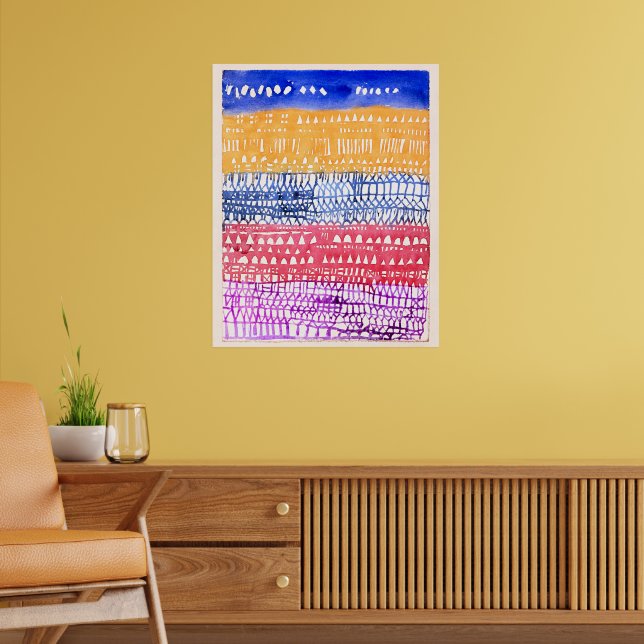 Paul Klee - Alte Stadt,  Poster (Wohnzimmer 2)