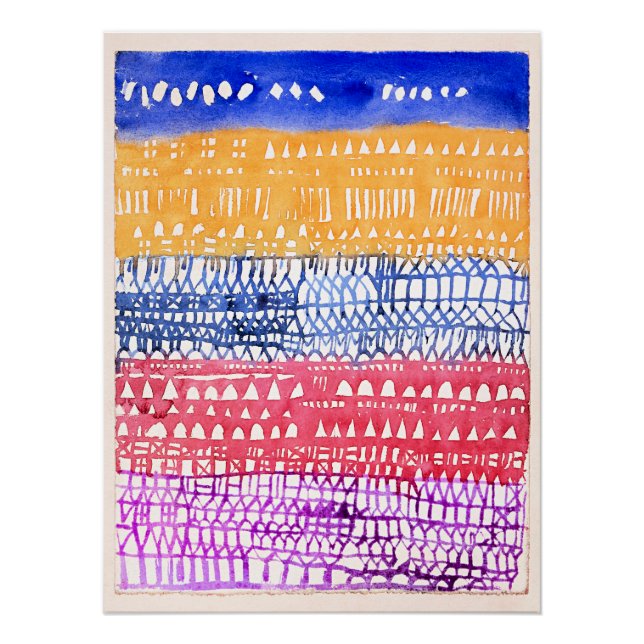 Paul Klee - Alte Stadt,  Poster (Vorderseite)