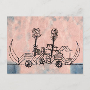 Paul Klee - Alter Dampfer (Altes Dampfschiff), Postkarte