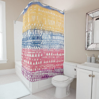 Paul Klee, Altstadt - Farbenfrohe moderne Kunst Duschvorhang