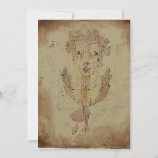 Paul Klee - Angelus Novus Karte (Vorderseite)
