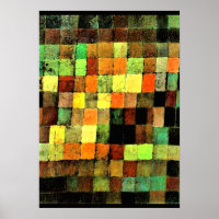 Paul Klee art, Alter Sound Abstrakt auf Black