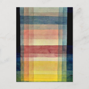 Paul Klee art: Architektur des Schlichten Postkarte