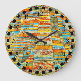 Paul Klee art: Autobahn und Autobahnen Große Wanduhr