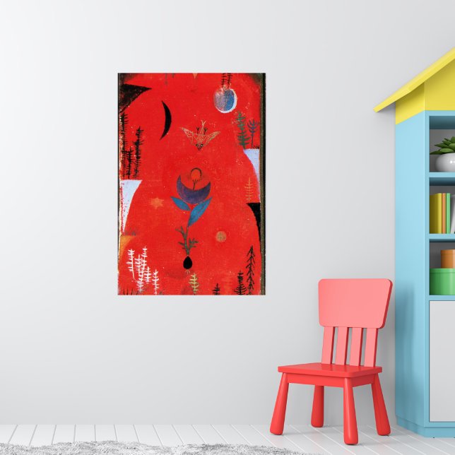 Paul Klee art - Blume Myth. Poster (Kinderzimmer 1)