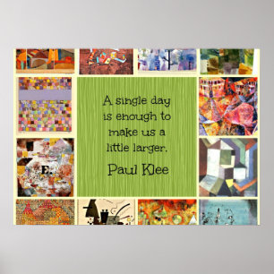 Paul Klee Art Collage with Quotage Poster