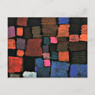 Paul Klee art, Coming to Bloom Postkarte