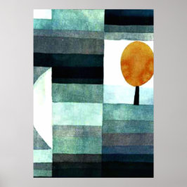 Paul Klee art: Der Messenger des Herbstes Poster