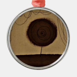 Paul Klee art: Eine Blume führt aus Silbernes Ornament