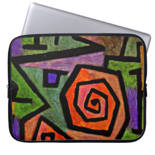 Paul Klee art: Heroische Rose, berühmtes Klee-Gemä Laptopschutzhülle
