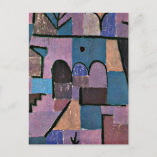 Paul Klee art: Orientalischer Garten Postkarte