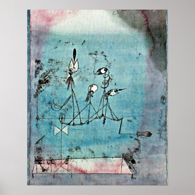 Paul Klee art, Twitter Machine Poster (Vorne)
